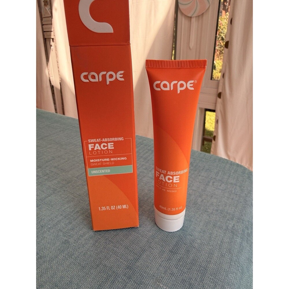 Carpe Sweat Absorbing Face Lotion Fragrance Free 1.35 FL OZ 40 ML